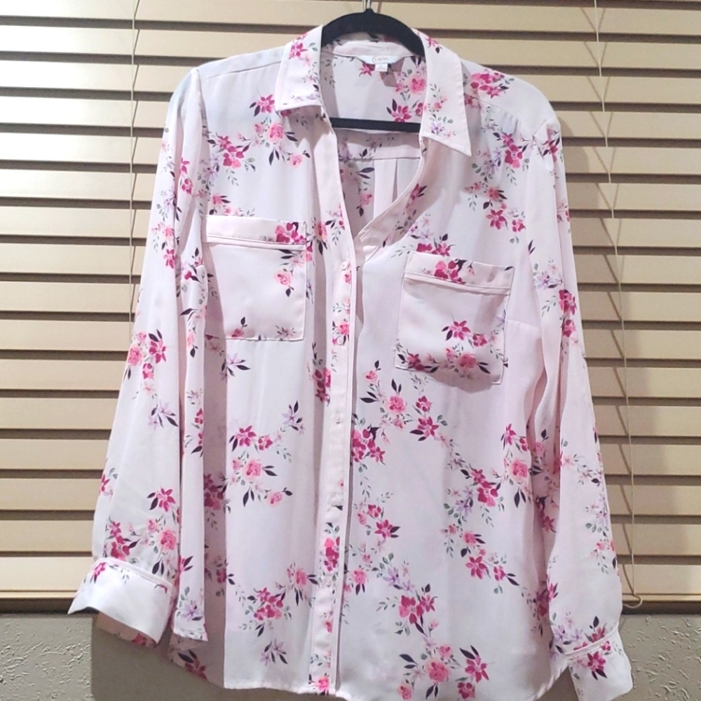 Pink Cherry blossom desing, XL size shirt